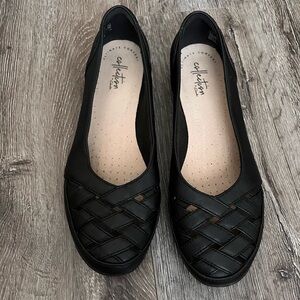 Collection B Women's Black Woven Flats